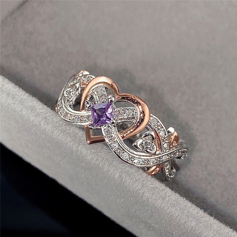 Bague avec un motif de cœur