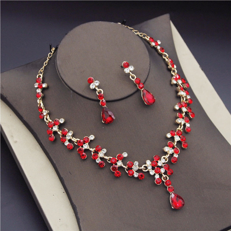 Ensemble de bijoux avec zirconia