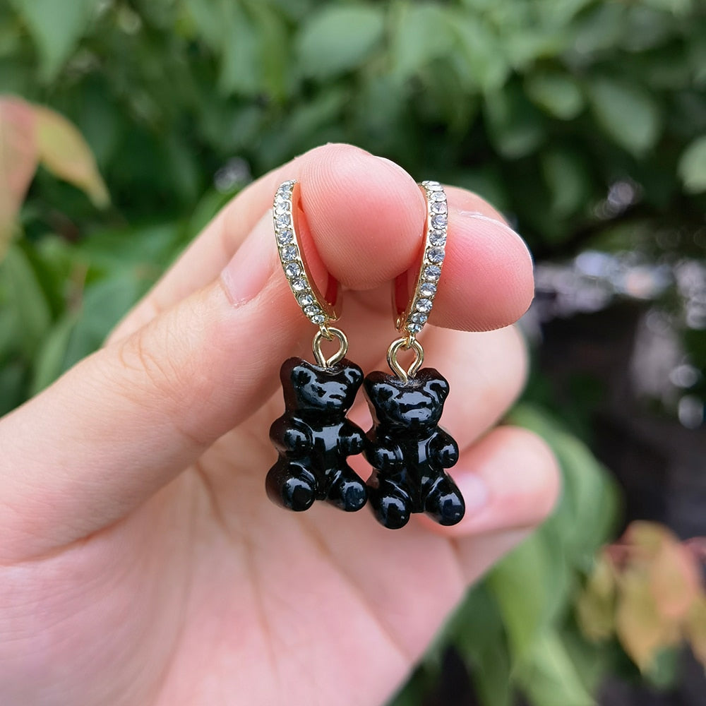 Boucles d'oreilles en forme d'ourson