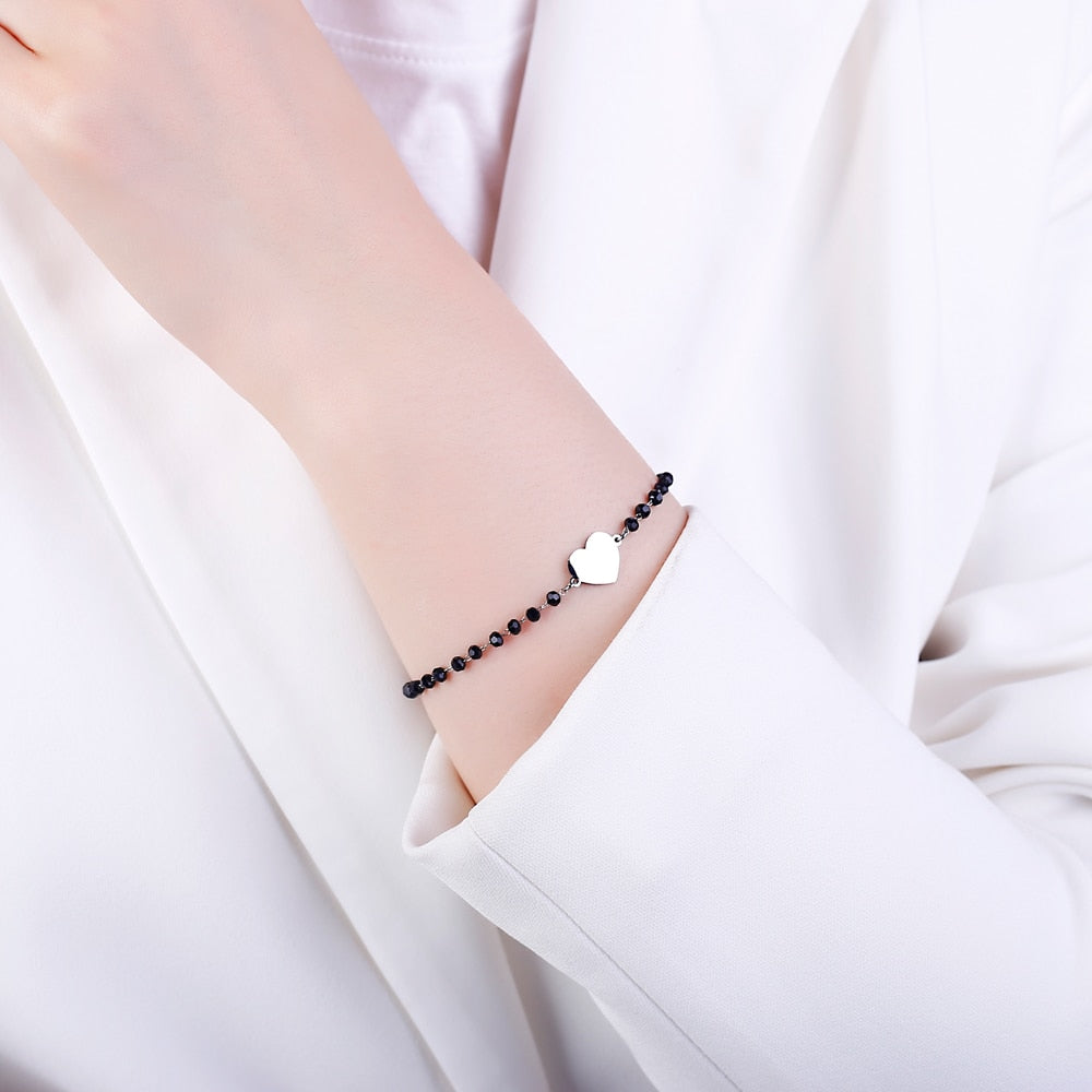 Bracelet simple avec un cœur