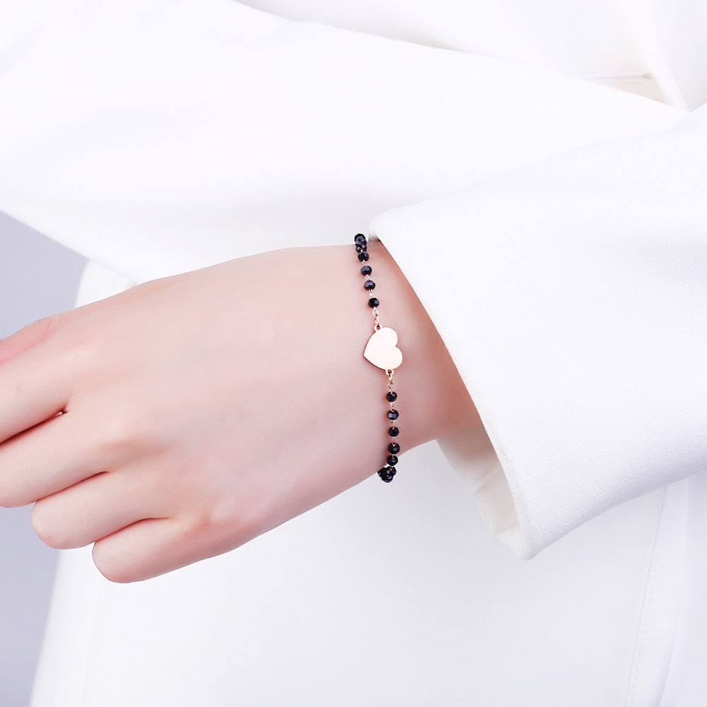 Bracelet simple avec un cœur