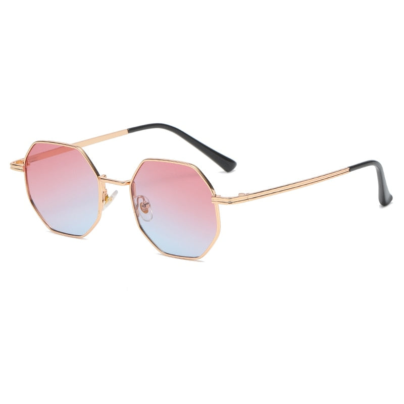 Lunettes de soleil géométriques avec des montures fines