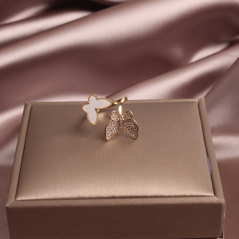 Bague ouverte - papillons