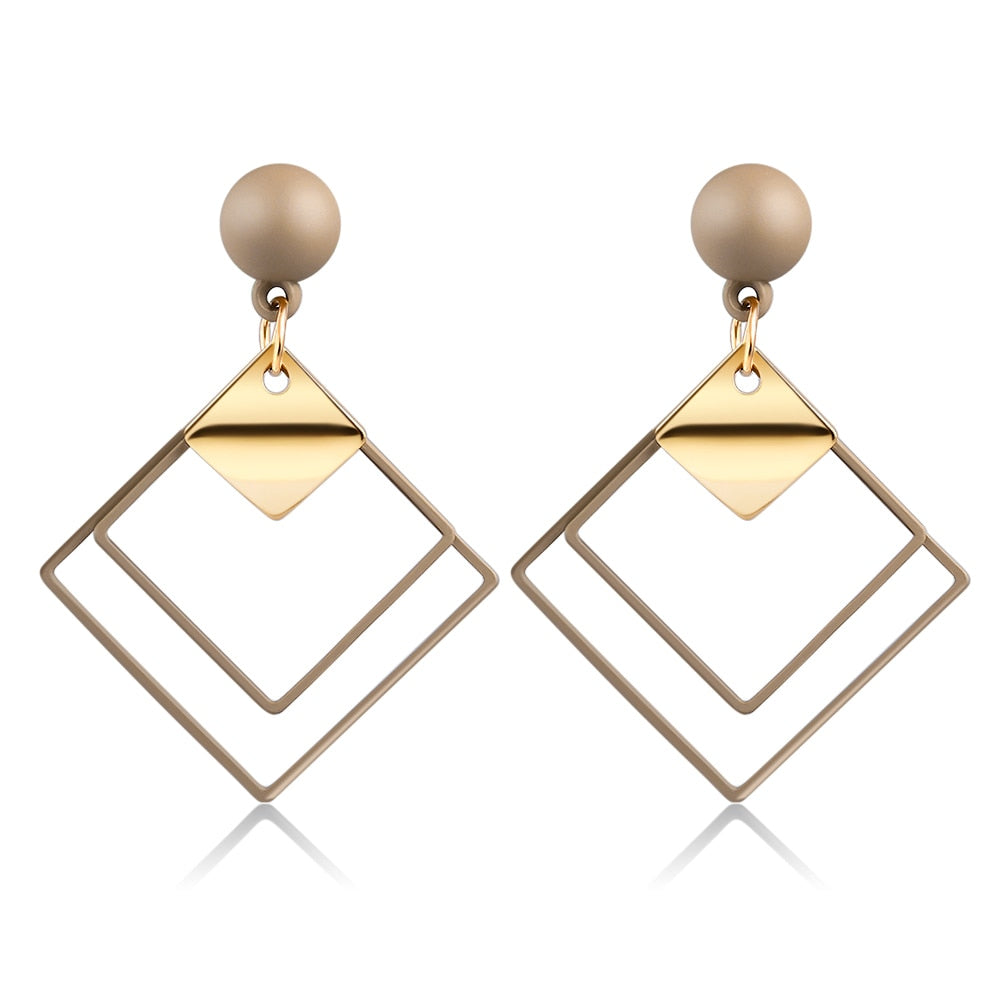 Boucles d'oreilles géométriques