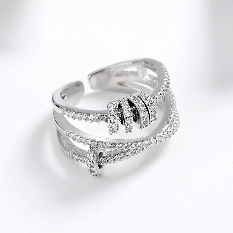 Bague en zircon cubique