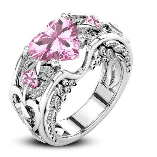 Bague - anneau avec un cœur