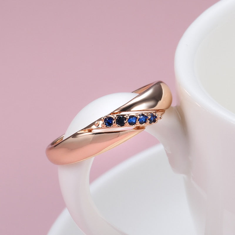 Bague en zircon cubique