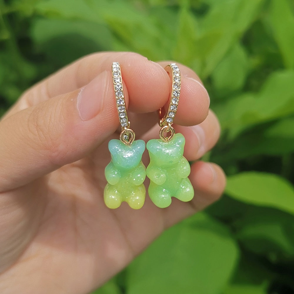 Boucles d'oreilles en forme d'ourson