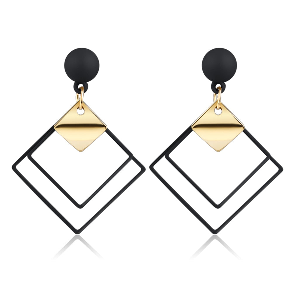 Boucles d'oreilles géométriques