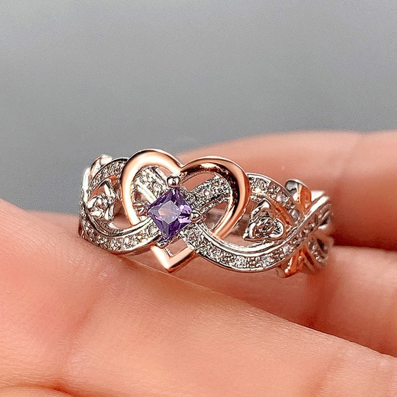 Bague avec un motif de cœur