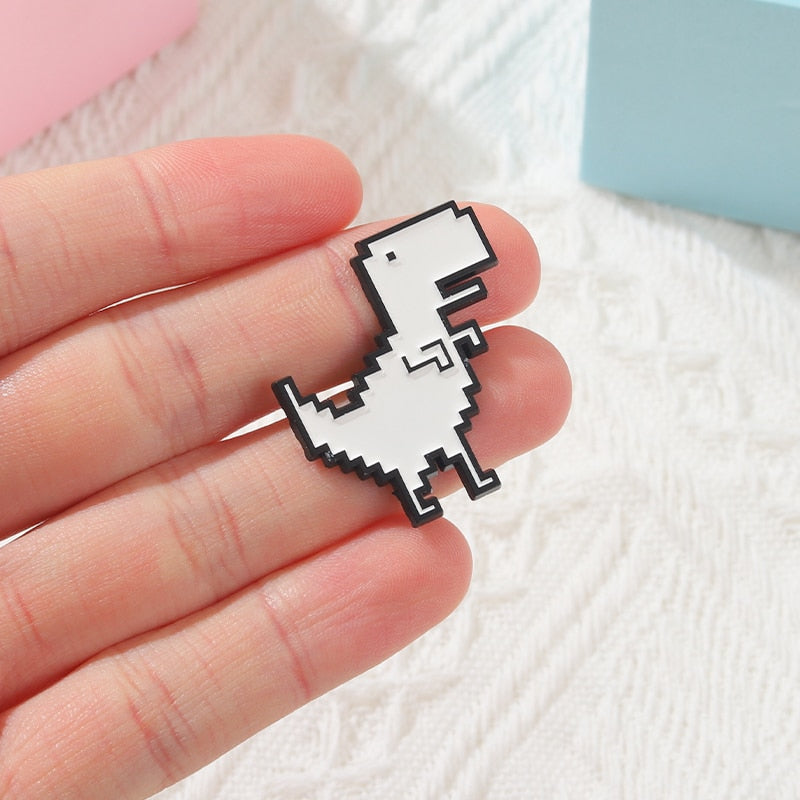 Pin - dinosaure pixelisé