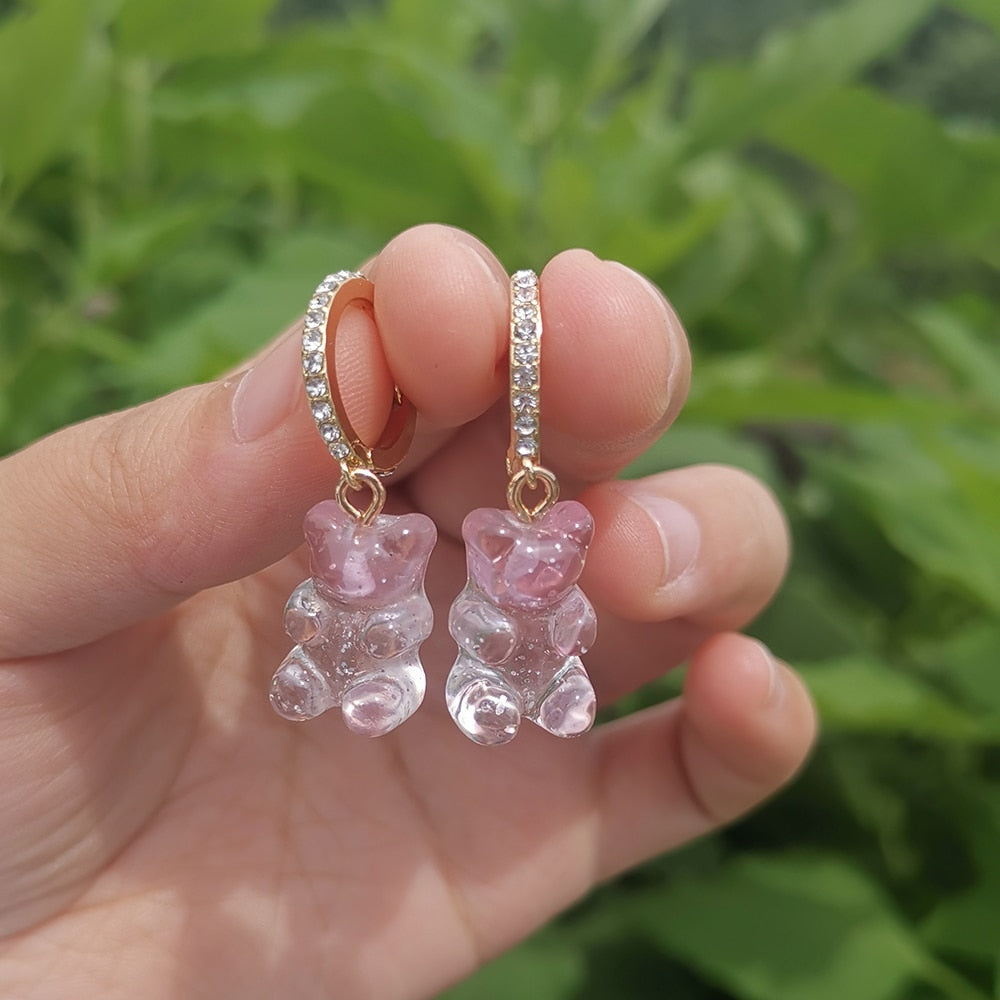 Boucles d'oreilles en forme d'ourson