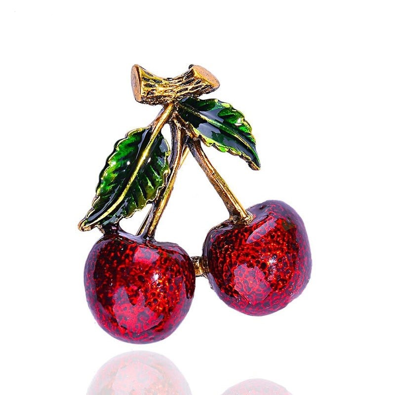 Broche de cerise