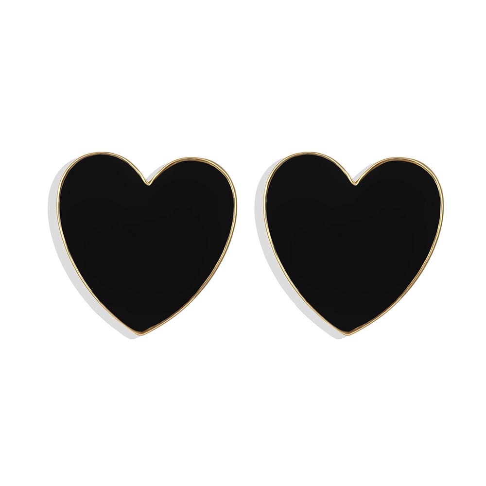 Boucles d'oreilles - cœurs colorés