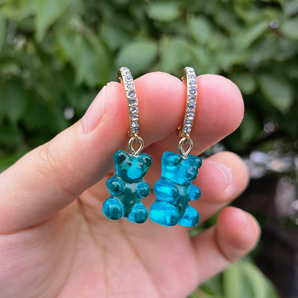 Boucles d'oreilles en forme d'ourson
