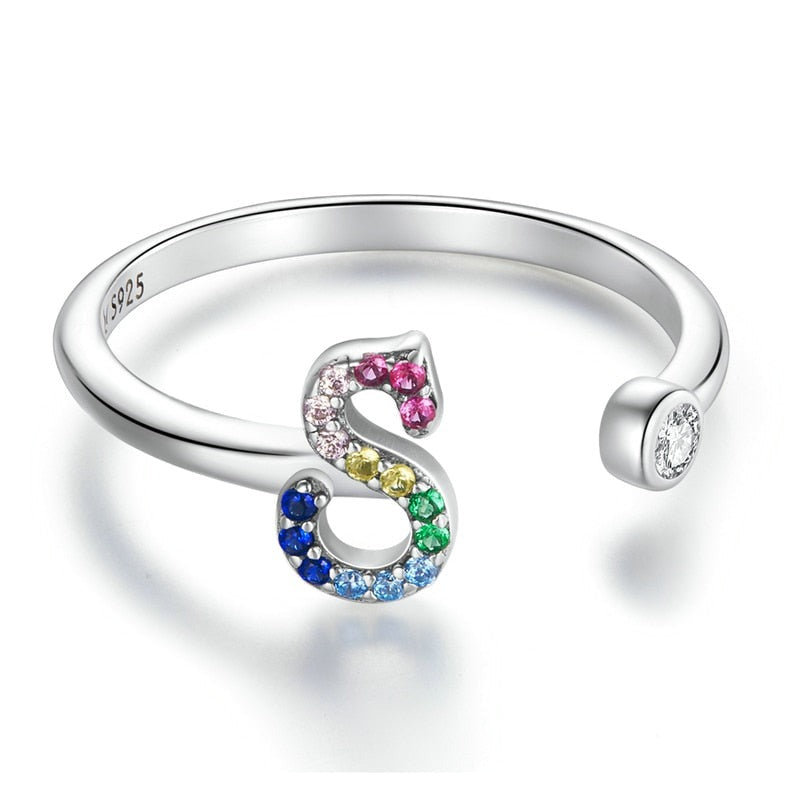 Bague avec initiale