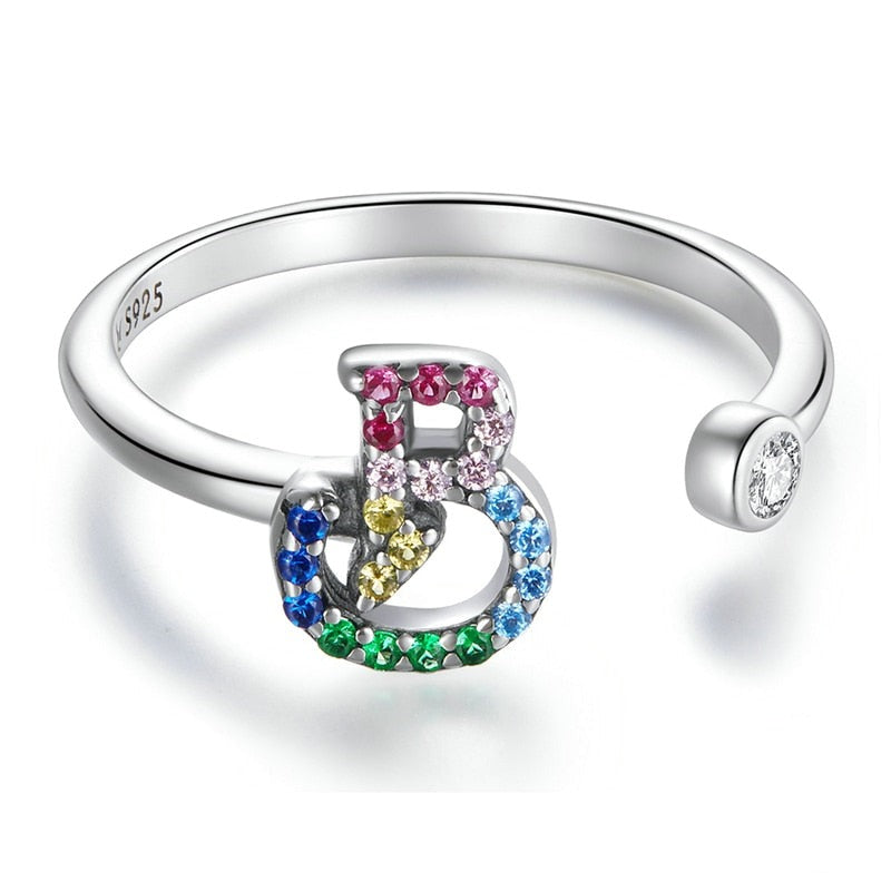 Bague avec initiale