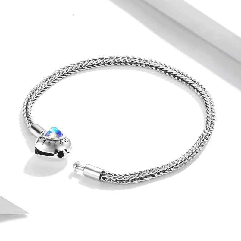 Bracelet modulaire en argent - Coeur