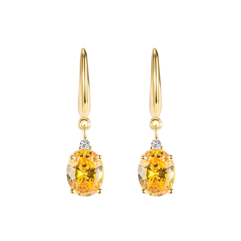 Boucles d'oreilles en or avec zircone cubique