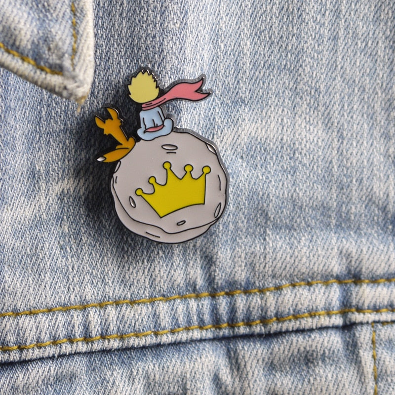 Épingles avec un motif du Petit Prince