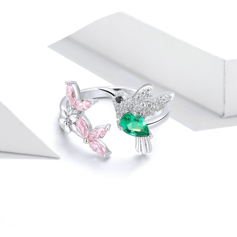 Bague ouverte - Colibri