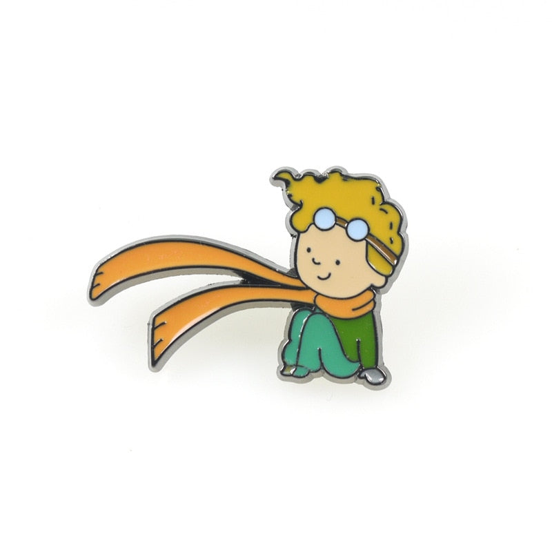 Épingles avec un motif du Petit Prince