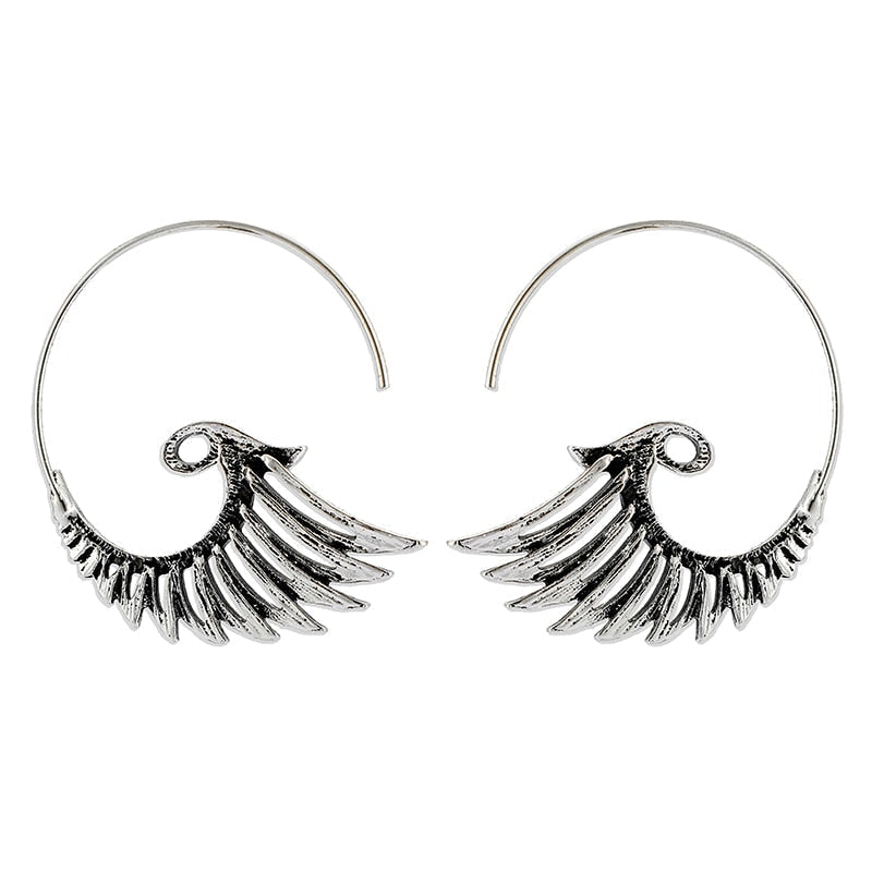 Boucles d'oreilles à motif d'aile