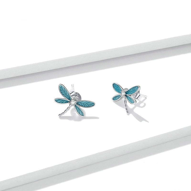 Boucles d'oreilles libellule
