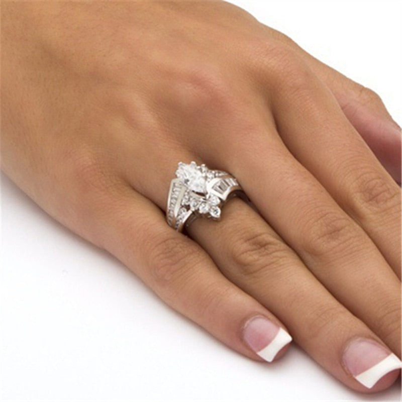 Bague en zircon cubique