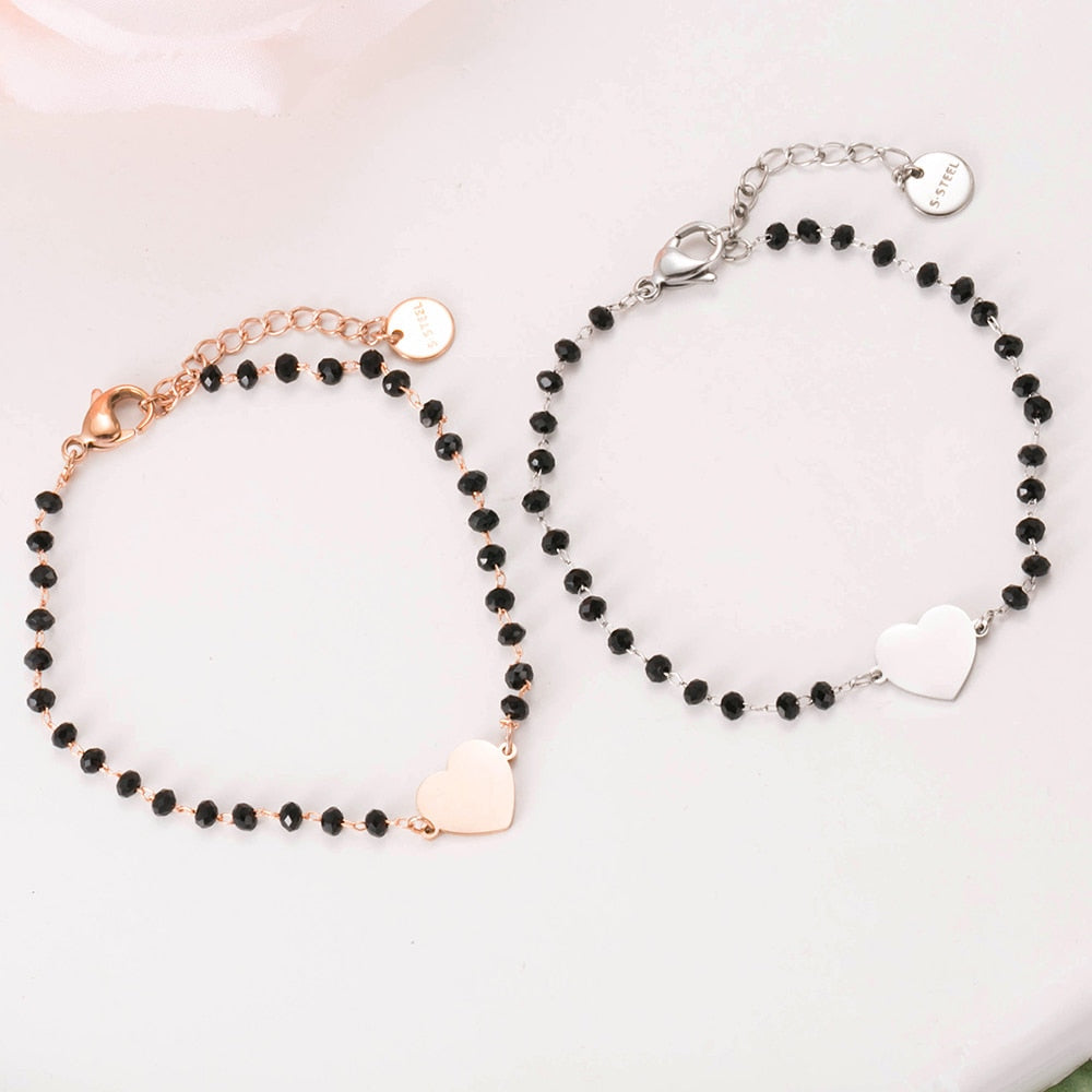 Bracelet simple avec un cœur