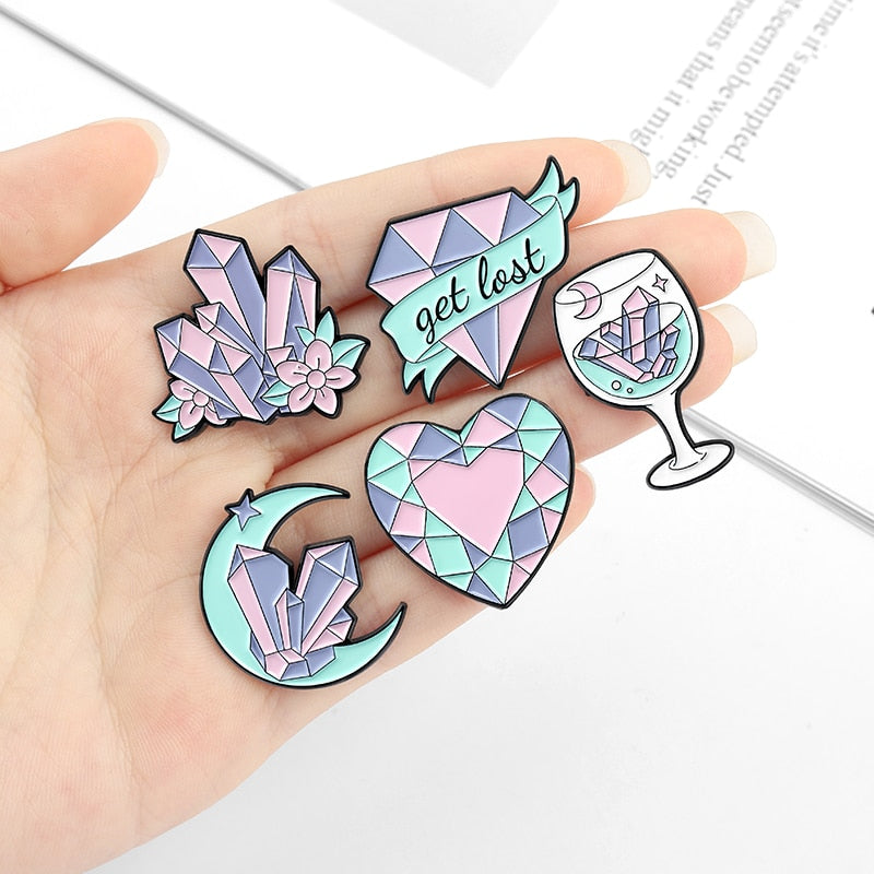 Épingles à motif en cristal