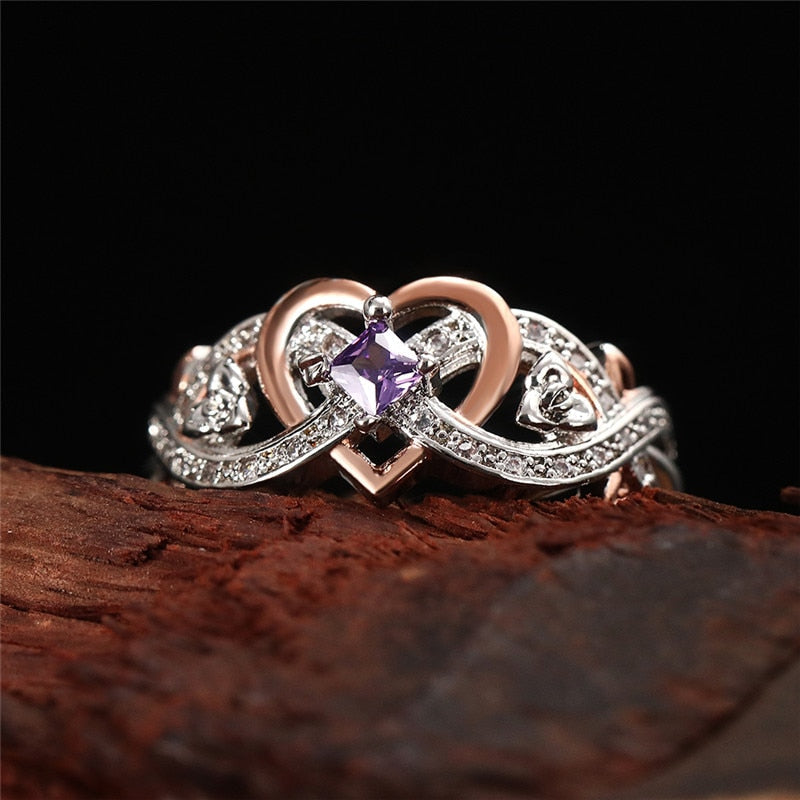 Bague avec un motif de cœur