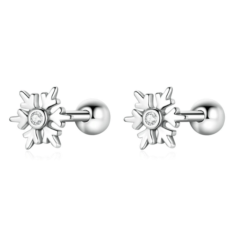 Boucles d'oreilles - flocons de neige