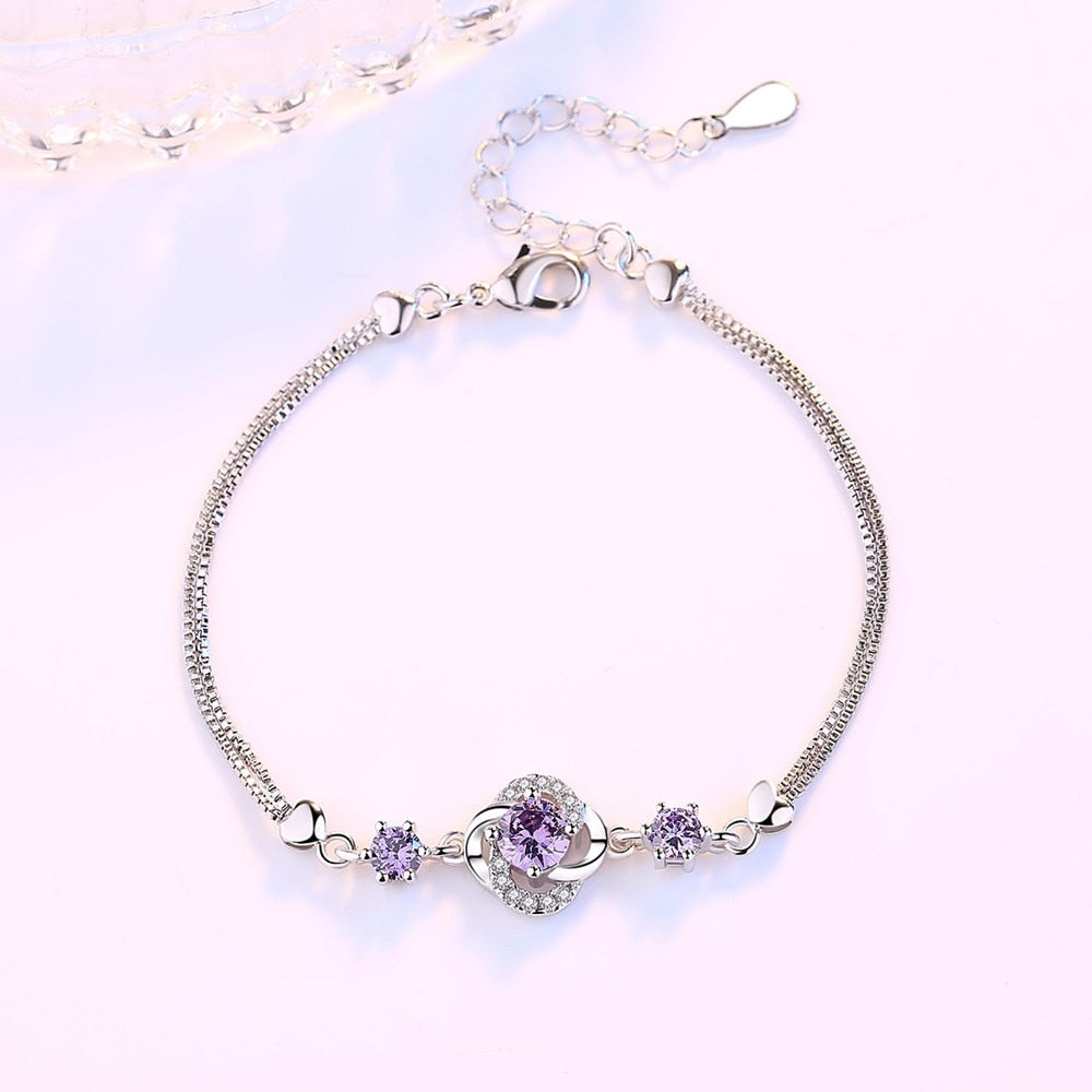 Bracelet avec zircons