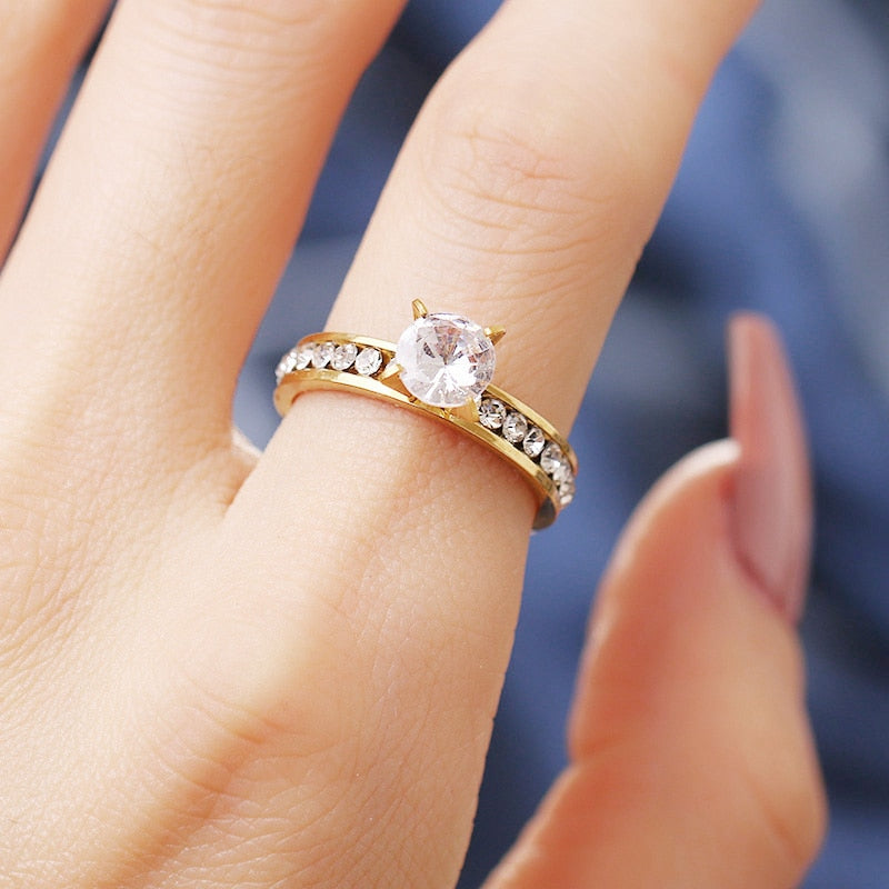 Bague en zircon cubique