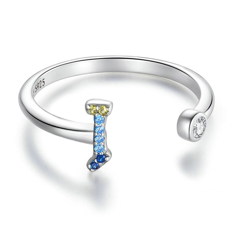 Bague avec initiale