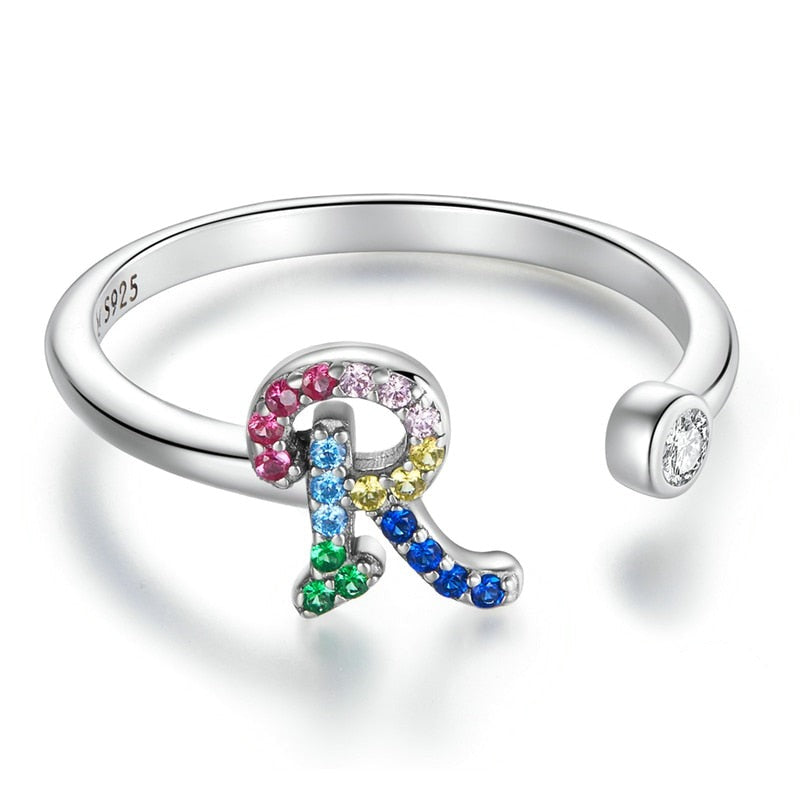 Bague avec initiale