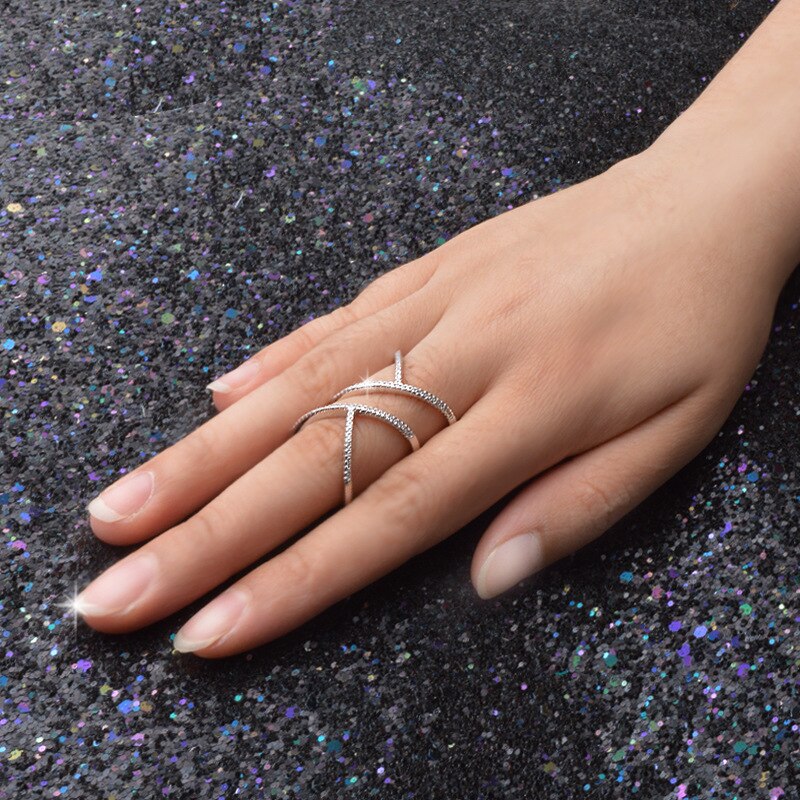 Bague avec un motif géométrique