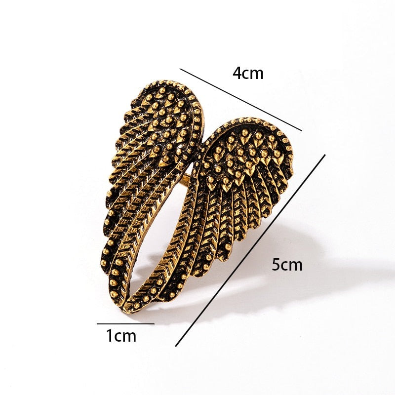 Bague d'ailes d'ange