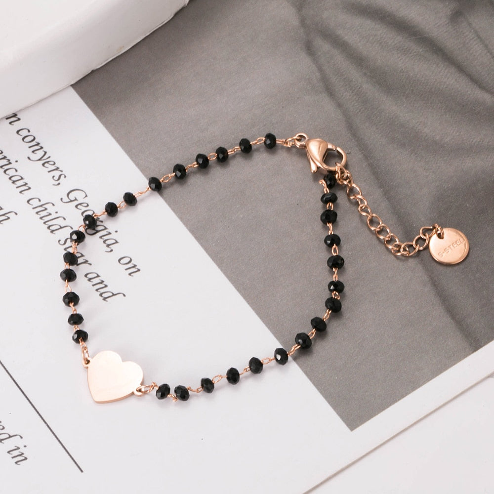 Bracelet simple avec un cœur