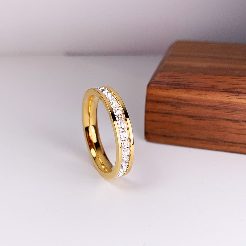 Bague en zircon cubique