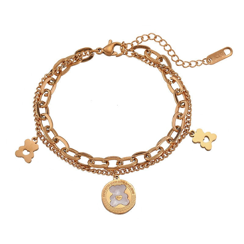 Bracelet avec motif d'ourson