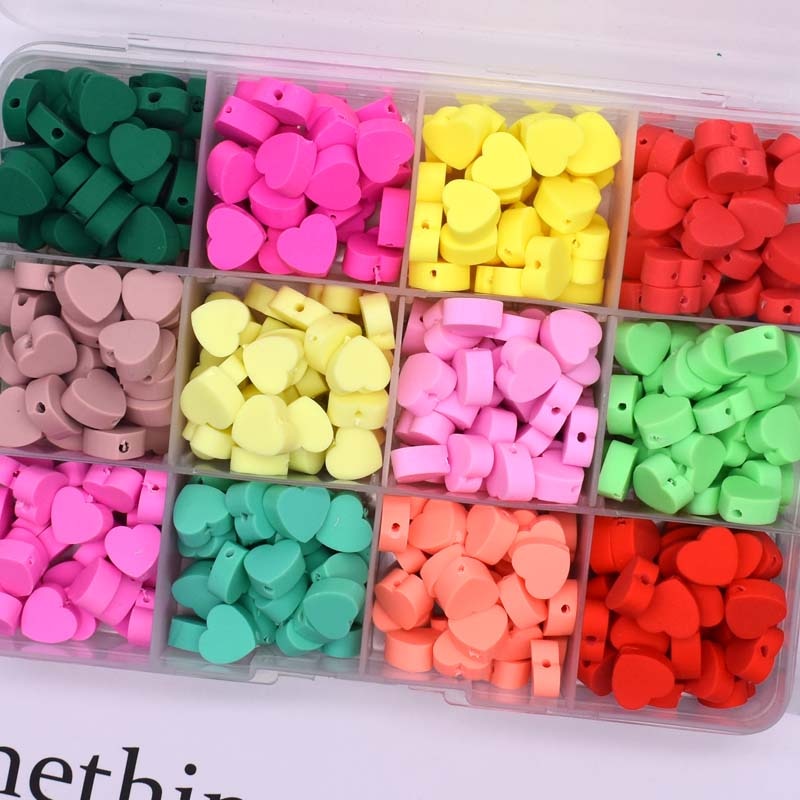 Perles pour bijoux - coeurs