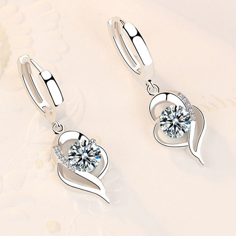 Boucles d'oreilles en forme de cœur