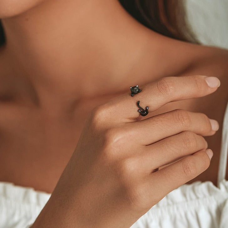 Bague ouverte - Chat