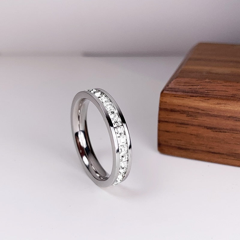 Bague en zircon cubique