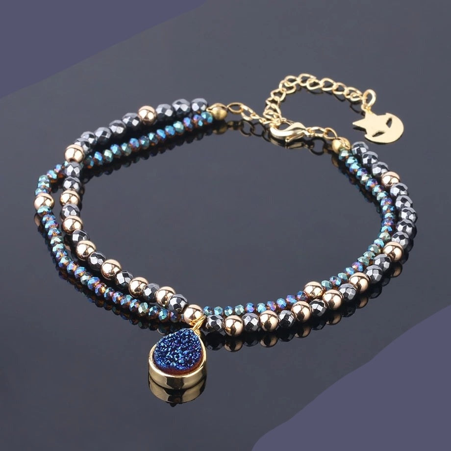 Bracelet double hématite