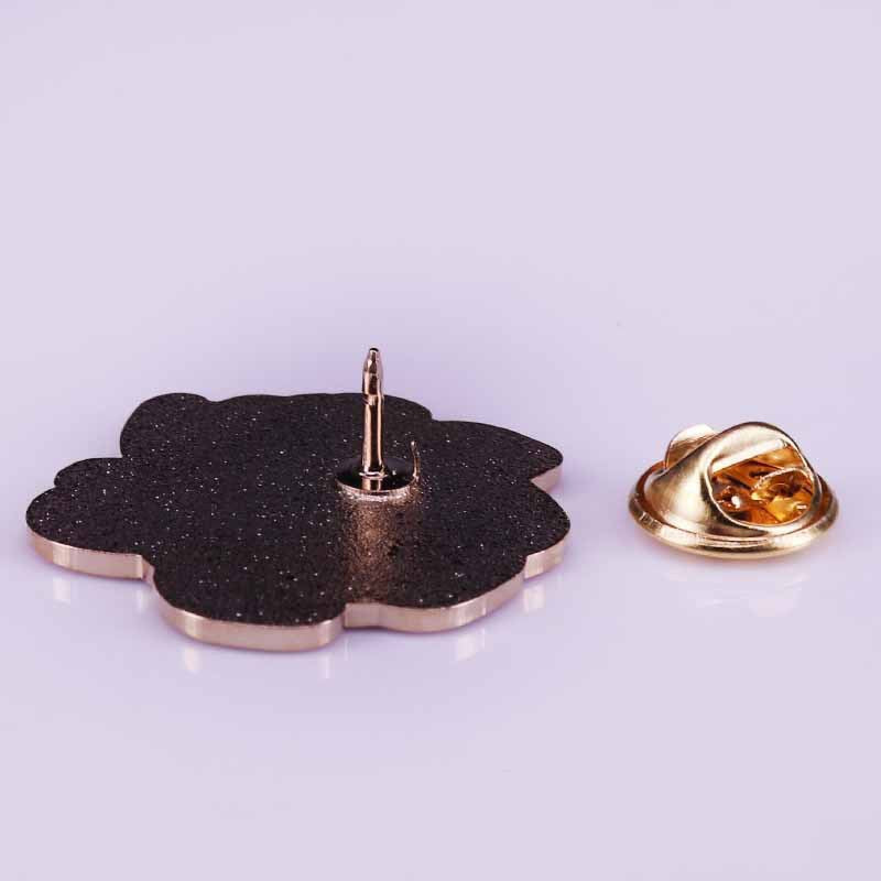 Broche fleur de pivoine