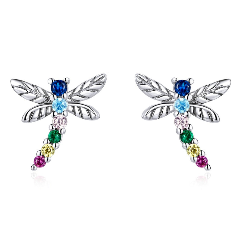 Boucles d'oreilles libellule