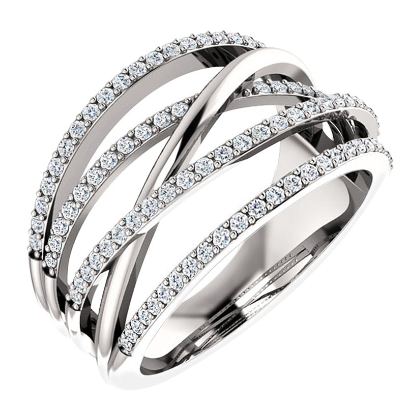 Bague en zircon cubique